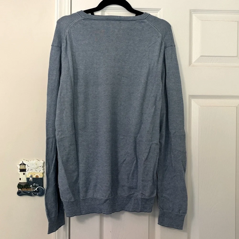Bonobos Men's 100% Cotton Stripped Henley Long Sleeve Sweater